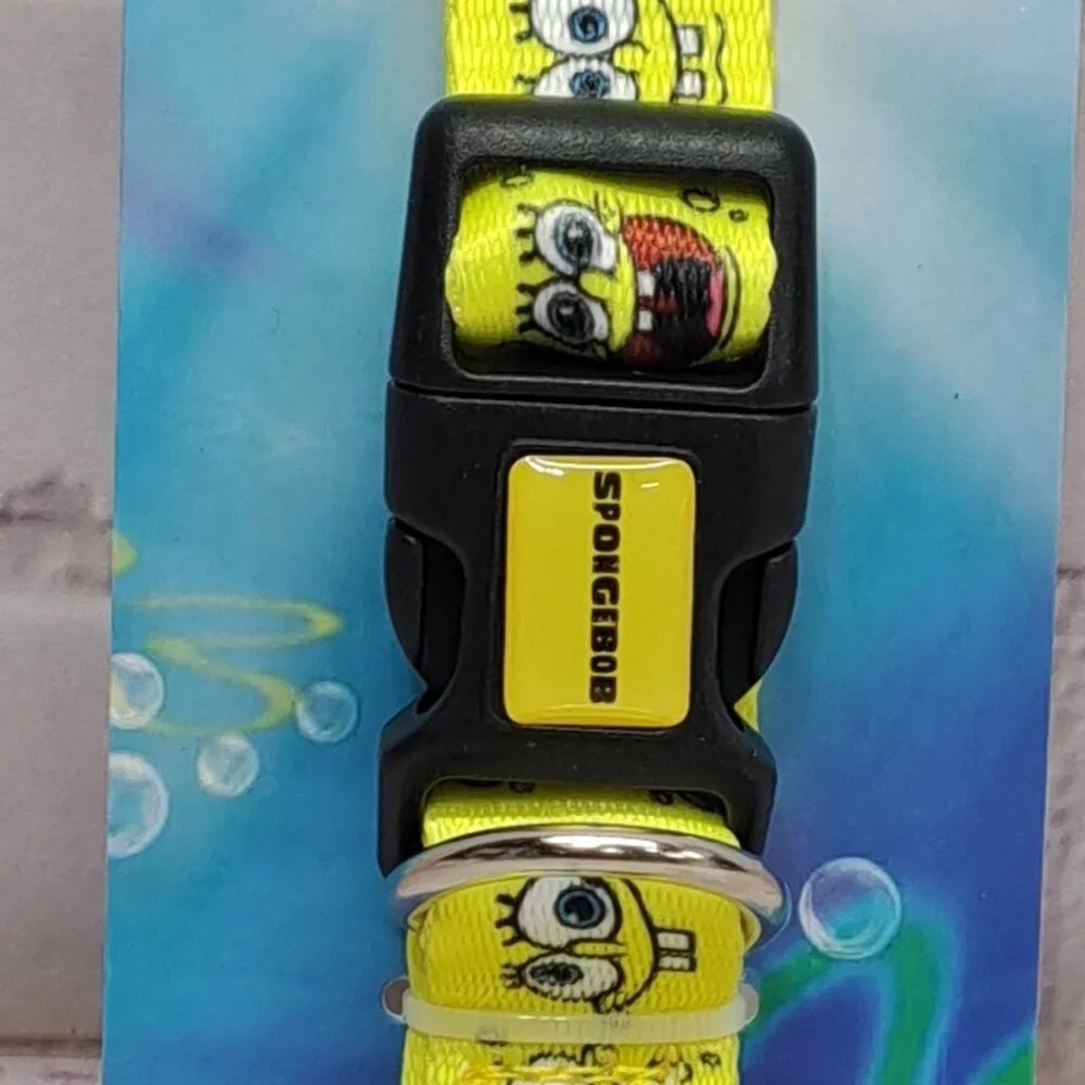 Nickelodeon Spongebob SquarePants All Over Graphics‎ Pet Collar S/M 11